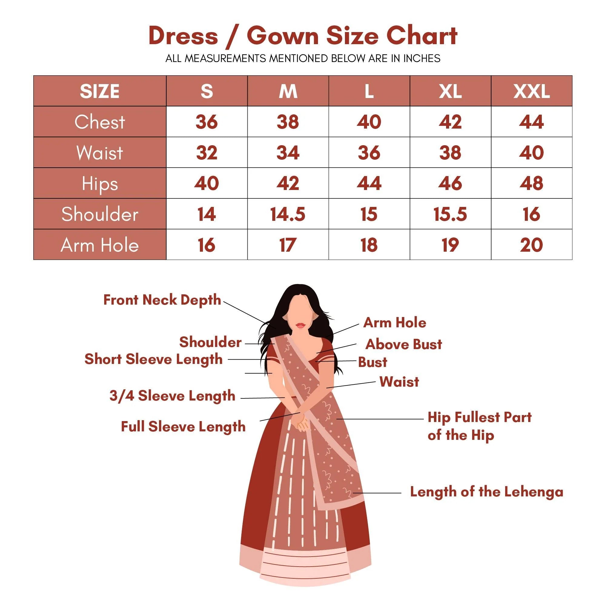 Size Guide Desktop
